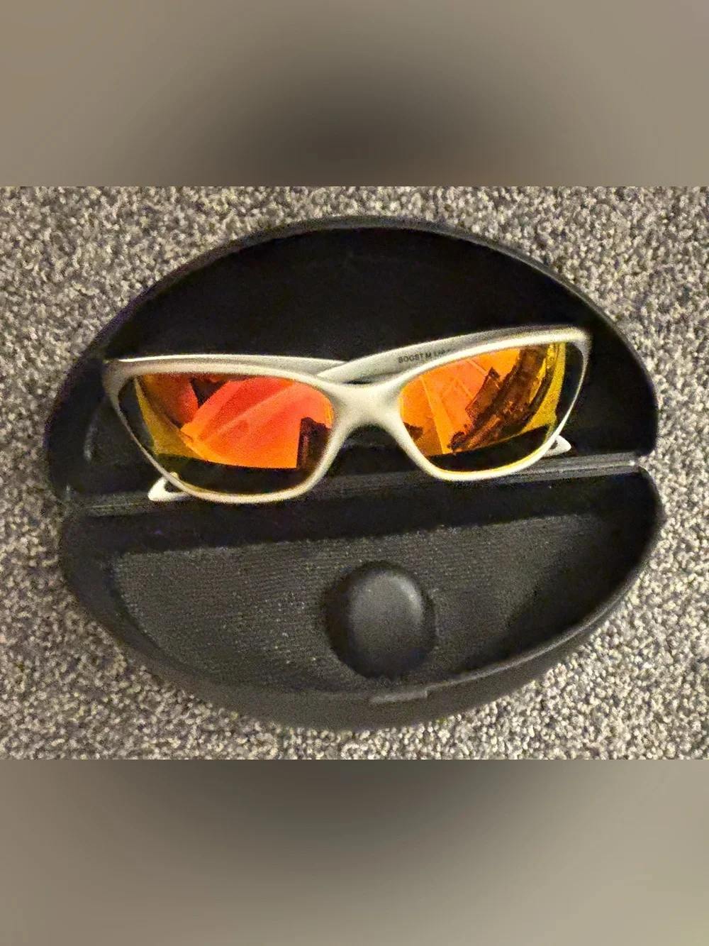 Julbo Boost M Men’s Sport Sunglasses Orange Mirrored Lenses